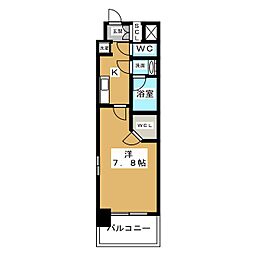 ブランシエスタ泉 1Kの間取図画像