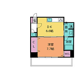 さくらヒルズニシキプラチナムレジデンス 1LDKの間取図画像