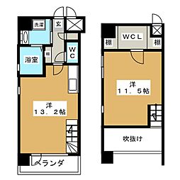 丸の内スクエア 1LDKの間取図画像