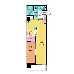M'sArkHisaya-Odori 1LDKの間取図画像