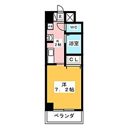 GP栄本町通り 1Kの間取図画像