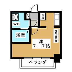 ライブコート丸の内 ワンルームの間取図画像