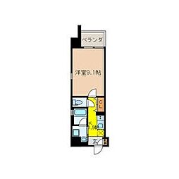 gs丸の内 1Kの間取図画像