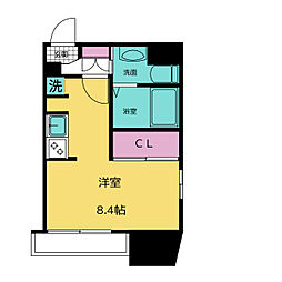 ライブコート丸の内 ワンルームの間取図画像