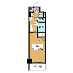 HF久屋大通レジデンス 1Kの間取図画像