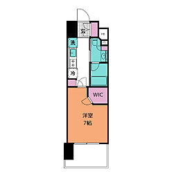 ザ・パークハビオ新栄 1Kの間取図画像