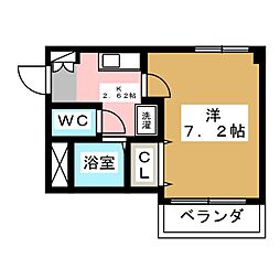 プロビデンス泉1 1Kの間取図画像