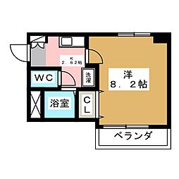 プロビデンス泉1 1Kの間取図画像