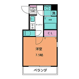 nextage.1 1Kの間取図画像