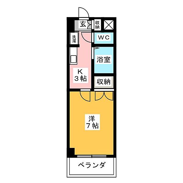 うらら ｜愛知県名古屋市中川区高畑１丁目(賃貸マンション1K・6階・24.00㎡)の写真 その2