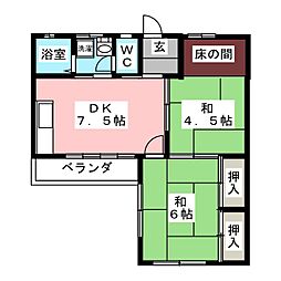 間取図画像 2DK