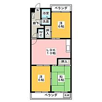 サンライトＭ．I  ｜ 愛知県名古屋市中川区荒中町（賃貸マンション3LDK・2階・62.37㎡） その2