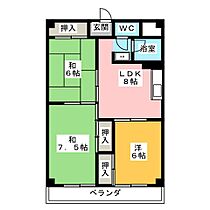 コーニッシュ西中島（旧　西中島第ニマンション）  ｜ 愛知県名古屋市中川区中島新町３丁目（賃貸マンション3LDK・3階・56.70㎡） その2