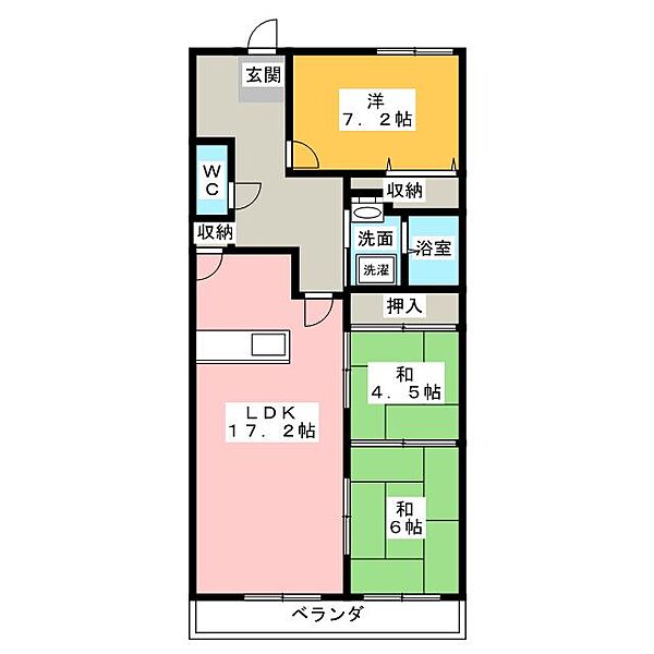 ガーデンテラス当知一番館 ｜愛知県名古屋市港区当知３丁目(賃貸マンション3LDK・4階・78.00㎡)の写真 その2