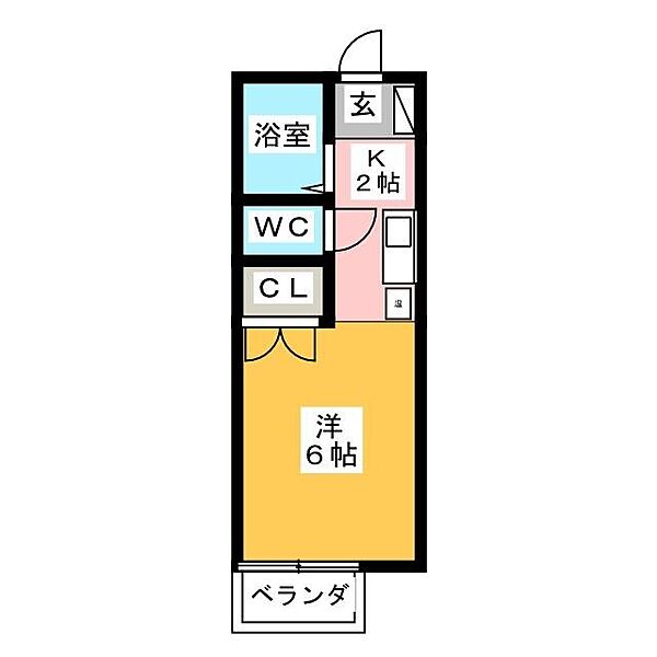 ロイヤルスイートキタエ ｜愛知県名古屋市中川区北江町２丁目(賃貸アパート1K・2階・21.00㎡)の写真 その2