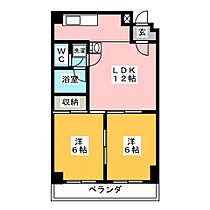 高畑ハイツ  ｜ 愛知県名古屋市中川区上高畑１丁目（賃貸マンション2LDK・3階・48.06㎡） その2