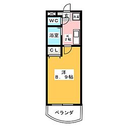 アトレHAYASHI 1Kの間取図画像