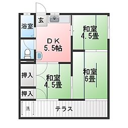 間取図画像 3DK