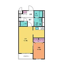 ＳＫ　Ｒｅｓｉｄｅｎｃｅ　Ｎａｇｏｙａ 1階1LDKの間取り