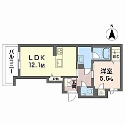 シャーメゾン　カーサレジオ 3階1LDKの間取り