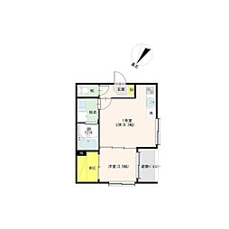 Maison TERA RITA 1LDKの間取図画像