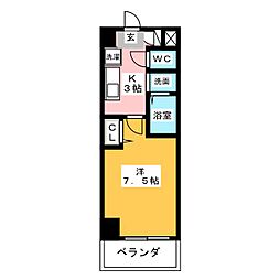 ファーニッシュ太平通 1Kの間取図画像