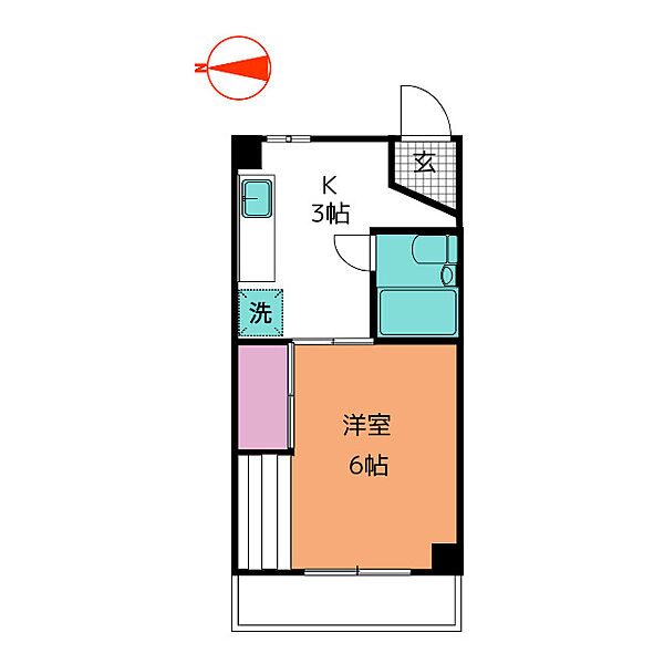 ヤスイビル ｜愛知県名古屋市天白区塩釜口１丁目(賃貸マンション1K・4階・23.50㎡)の写真 その2