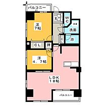 Bonne ChanceII  ｜ 愛知県名古屋市瑞穂区彌富町字緑ケ岡（賃貸マンション2LDK・2階・64.73㎡） その2