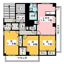 愛知県名古屋市昭和区妙見町（賃貸マンション3LDK・3階・84.00㎡） その2