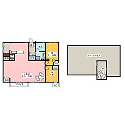 グレイスレジデンス八事 2SLDKの間取図画像
