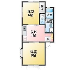 間取図画像 2DK