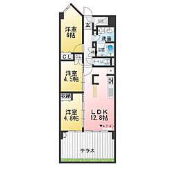 ダイアパレス八事柏木町 3LDKの間取図画像