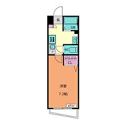 パークステイ八事 1Kの間取図画像