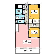 ライオンズマンション杁中ガーデンＤ棟  ｜ 愛知県名古屋市昭和区滝川町（賃貸マンション2LDK・5階・66.00㎡） その2