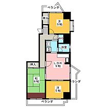 ロイヤル杁中  ｜ 愛知県名古屋市昭和区隼人町（賃貸マンション3DK・10階・58.34㎡） その2