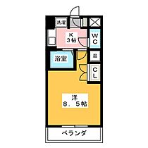 エクセレンス山中  ｜ 愛知県名古屋市昭和区花見通２丁目（賃貸マンション1K・3階・25.90㎡） その2