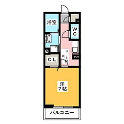間取図画像 1K