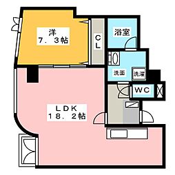 クレス 1LDKの間取図画像