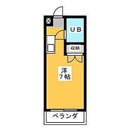 メゾン・ド・セーヌ ワンルームの間取図画像