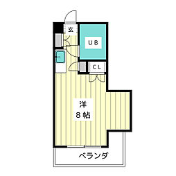 メゾン・ド・アベーユ ワンルームの間取図画像