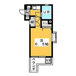 メゾン・ド・ミュール ワンルームの間取図画像