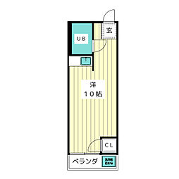 メゾン西畑 ワンルームの間取図画像