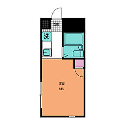 植村ビル ワンルームの間取図画像
