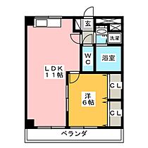 山伝マンション  ｜ 愛知県名古屋市熱田区旗屋１丁目（賃貸マンション1LDK・6階・42.00㎡） その2