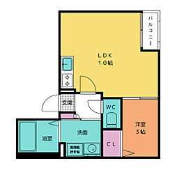 Jackmiyoshi1 1LDKの間取図画像