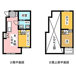Ｍａｉｓｏｎ　Ｂｌａｎｃｈｅ 2階1LDKの間取り