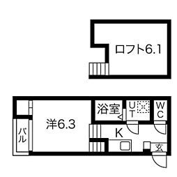 CERESIAY-3 1Kの間取図画像