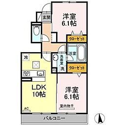 グラン・エノア 2LDKの間取図画像