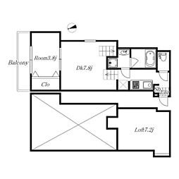 FAMILYSTAGE堀田 1DKの間取図画像