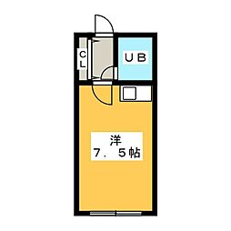 飛馬 1Kの間取図画像